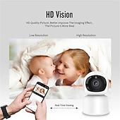 cheap Indoor IP Network Cameras-Wireless Surveillance Camera 5G Wifi 1080P Tracking Audio Video Night Vision IP Camera Indoor Security Protection Monitor Wifi Camera