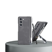 Χαμηλού Κόστους Samsung Θήκη-τηλέφωνο tok Για Samsung Galaxy Z Fold 5 Πίσω Κάλυμμα με βάση στήριξης και προστατευτικό οθόνης με στυλό S PC PU δέρμα
