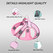 cheap Dog Collars, Harnesses &amp; Leashes-Dog Harness for Small Medium Dogs No Pull Puppy Harness and Leash Set Puppy Harness for Small Dogs Step in Harness for Small Dogs Small Dog Harness mesh Dog Harness.
