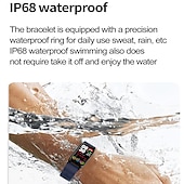 tanie Inteligentne bransoletki-iMosi TK72 Inteligentny zegarek 1.47 in Inteligentny zegarek Bluetooth Monitorowanie temperatury Krokomierz Powiadamianie o połączeniu telefonicznym Kompatybilny z Android iOS Damskie Męskie