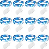 cheap Battery String Lights-12pcs Waterproof Fairy String Lights, 20 LED Firefly &amp; Starry Sky Decor for Christmas Decorations