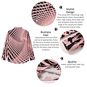 levne Geometriské vzory-Pánské 3D tisk Geometriské vzory Košile Košile na knoflíky Dlouhý rukáv Módní Šik ven Designové Venkovní Ležérní Denní Léto Jaro Podzim Stojáček Tisk Bílá Žlutá Světlá růžová Vodní modrá Trávov