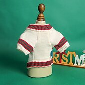 abordables Vêtements &amp; accessoires-Chien Chat Sweat-shirt Costume de Noël Tenue de Noël Soirée Décontractées Hiver Chaud Respirable Doux Lavable Confortable Noël Extérieur Casual Quotidien Vêtements pour chiens for Bichon Frisé Loulou