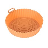 economico Teglie e stampi da forno-Teglia per friggitrice ad aria in silicone alimentare con carta assorbente olio - resistente alle alte temperature