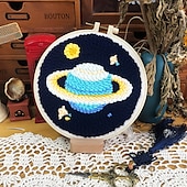 cheap Photobooth Props-1set DIY Knitting Embroidery Kit Cute Animal Pattern DIY BasicStarter Embroidery Practice Set With Embroidery Hoop ColorThreads Needles Instructions Creative Basic Embroidery Set ForAdults Begi