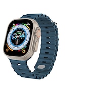 economico Cinturini per Apple Watch-Banda oceanica Compatibile con Cinturino dell&#039;Apple Watch 38mm 40mm 41mm 42mm 44mm 45mm 49mm Impermeabile Regolabili Donne Uomini Silicone Cinturino di ricambio per iwatch Series Ultra 8 7 6 5 4 3 2