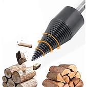 economico set di punte da trapano-Spaccalegna punta da trapano spaccalegna tritare strumento per spaccare il legno spaccalegna a cono frantumatore demolitore per legna da ardere 45 mm (1,73 pollici)