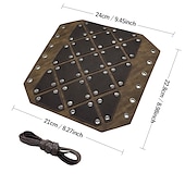 abordables Armadura-Retro Antiguo Medieval Renacimiento Armas y Armaduras Pulsera Muñequera Pirata Vikingo Cruzado Tiro al arco Hombre Vikingo Carnaval Mascarada Fiesta LARP Adulto Guardabrazos
