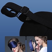 abordables Accesorios de ropa de cama-Antifaz de seda pura natural 100% real con correa ajustable para dormir, cubierta de seda de morera de doble cara para dormir, bloquea la luz y reduce los ojos hinchados.