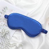 baratos Desgaste em casa-máscara de olhos de cetim luxuosa com tira elástica para dormir, cobertura para dormir nos olhos, bloqueia a luz e reduz os olhos inchados