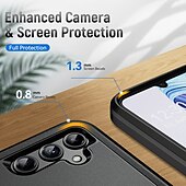 Недорогие Чехлы для Samsung-Чехол для Samsung Galaxy S23 Ultra Plus FE A14 A54 военного класса двухслойный противоударный тяжёлый защитный чехол встроенный вращающийся магнитный кольцевой держатель