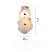 abordables Apliques de pared para interior-Lámpara de aplique de pared LED de mármol de alta calidad, luz de montaje en pared minimalista para interiores, accesorio de iluminación largo para decoración del hogar, luces de lavado de pared