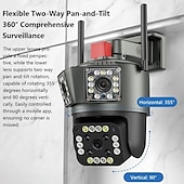 abordables Caméras IP d&#039;Extérieur-caméra de sécurité extérieure 6mp 10x zoom caméra ip étanche extérieure caméra de sécurité extérieure pour la sécurité à domicile à l&#039;extérieur à l&#039;intérieur