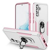 Недорогие Чехлы для Samsung-Чехол для Samsung Galaxy S23 Ultra Plus FE A14 A54 военного класса двухслойный противоударный тяжёлый защитный чехол встроенный вращающийся магнитный кольцевой держатель
