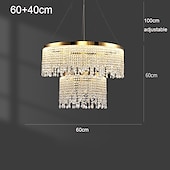 preiswerte Kronleuchter-Deckenleuchten, moderne LED-Kronleuchterlampe, moderner Kristallkronleuchter, kompatibel mit Wohnzimmer, goldene runde Kristalllampe, luxuriöse Wohndekorleuchte, LED-Hängeleuchte, moderne