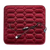 cheap Car Seat Covers-Heated Seat Cushion For Car Light &amp; Portable USB Seat Pad For Hips Universal 5V USB Heating Chair Mat For Driving Office Chair