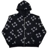 economico Grafica di personaggi di cartoni animati e film-Felpa Felpa con cappuccio con cerniera Pullover Modello Tasca frontale Per Per uomo Per donna Unisex Per adulto Stampa a caldo Strada Casual / quotidiano