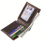 abordables Porte-cartes et étuis-Portefeuille vintage en cuir véritable pour hommes, portefeuille tigre imprimé en 3D, porte-carte