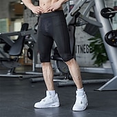 billige aktive shorts for menn-Herre Shorts Søndagsshorts Sport Ut på byen Helg Løp Fritid Elastisk midje عادي Knelengde Gymnastik Sportsklær Svart Hvit Mikroelastisk