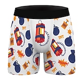 cheap Funny Graphic-Christmas Gifts Boxer Briefs Underwear Men&#039;s Christmas Carnival Masquerade Costume Party Christmas Adults&#039; Party Christmas