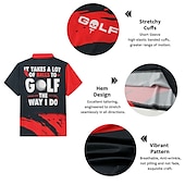 Недорогие Мужское гольф-поло-Муж. Полоски Спортивные рубашки поло Рубашка для гольфа С короткими рукавами Футболки поло Рубашки с воротником На каждый день Спортивная одежда Одежда для отпуска 3D печать Пуговицы