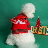 abordables Vêtements &amp; accessoires-Chien Chat Sweat-shirt Costume de Noël Tenue de Noël Soirée Décontractées Hiver Chaud Respirable Doux Lavable Confortable Noël Extérieur Casual Quotidien Vêtements pour chiens for Bichon Frisé Loulou