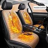 economico Coprisedili per auto-Riscaldatore per Sedili Auto Universale 12V Cuscino Elettrico Riscaldato Intelligente Invernale Accessori per Interni Auto Copertura Riscaldante per Sedile