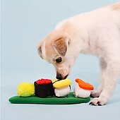 cheap Dog Toys-1pc Durable Sushi Design Pet Toy for Grinding Teeth Squeaking and Food Leaking - Interactive Chew Toy for Dogs