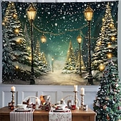abordables paisaje tapiz-Tapiz colgante de pared con diseño de árbol dorado en la calle, tapiz grande, decoración mural, fotografía, telón de fondo, manta, cortina, decoración del hogar, dormitorio, sala de estar