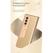 billiga Skal och fodral till Samsung-Telefonfodral för Samsung Galaxy Z Fold 5 Z Fold 4 Z Fold 3 Z Fold 2 Kickstand Stötsäker PU Läder