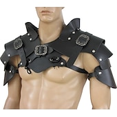 abordables Armadura-Retro Antiguo Medieval Renacimiento Armas y Armaduras Armadura de Hombro Guardia de pecho Guerrero Caballero Vikingo Disfraz Unisexo Vikingo Víspera de Todos los Santos Carnaval Rendimiento LARP