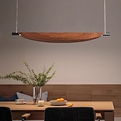 cheap Line Design-LED Pendant Light 70cm/105cm Island Lights Dimmable Line Design Metal Minimalist Painted Finishes Dining Room Kitchen Lights 110-240V