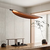 cheap Line Design-LED Pendant Light 70cm/105cm Island Lights Dimmable Line Design Metal Minimalist Painted Finishes Dining Room Kitchen Lights 110-240V