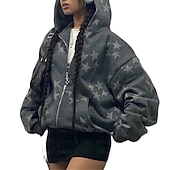 economico Grafica di personaggi di cartoni animati e film-Felpa Felpa con cappuccio con cerniera Pullover Modello Tasca frontale Per Per uomo Per donna Unisex Per adulto Stampa a caldo Strada Casual / quotidiano