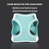 cheap Dog Collars, Harnesses &amp; Leashes-Dog Harness for Small Medium Dogs No Pull Puppy Harness and Leash Set Puppy Harness for Small Dogs Step in Harness for Small Dogs Small Dog Harness mesh Dog Harness.