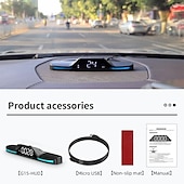 economico Visori a sovrimpressione-nuovo tachimetro digitale a led universale gps/beidou car hud head up display allarme di velocità eccessiva commutazione senza luci di respirazione