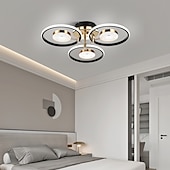 billige Taklamper-led taklys 4/8/12 hode dimbar moderne sirkeldesign taklamper er egnet for innebygd metall akryl sputnik fyrverkeri kronblader led lysarmaturer i stuer og soverom 110-240v