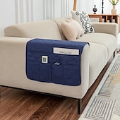 cheap Sofa Seat &amp; Armrest Cover-1 Pcs Armrest Covers for Chairs and Sofas Couch Arm Covers for Sofa Armrest Covers with Side Pocket Anti-Slip Furniture Protector Washable Armrest Slipcovers
