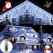 ieftine Alimentare USB-4m Fâșii de Iluminat Lumini de țurțuri de Crăciun 96 LED-uri Alb Cald Alb Rece Albastru Lumini de sărbători Fereastra / Cortina / Icicle Lights Nuntă Glob de Craciun Alimentat USB