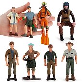 ieftine Jucării de Construit-desktop simulat sandbox scenă personaje decorațiuni fermieri reparatori crescători veterinari multiple seturi și figurine profesionale