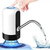 abordables Électroménager-Pompe à bouteille d&#039;eau 1 pièce, pompe à bouteille d&#039;eau électrique, pompe à eau potable automatique rechargeable par USB pour bouteilles universelles de 3 à 5 gallons, distributeur d&#039;eau de camping portable