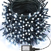 cheap Plug String Lights-LED Fairy Lights Plug in, Waterproof String Lights Outdoor &amp; Indoor With 8 Modes, Xmas Tree Lights Plug In for Holiday Party Wedding Decoration