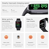 levne Chytré hodinky-696 Q23 Chytré hodinky 1.69 inch Inteligentní náramek Bluetooth Monitorování teploty Krokoměr Záznamník hovorů Kompatibilní s Android iOS Dámské Muži Záznamník zpráv Kontrola kamery Vždy na displeji
