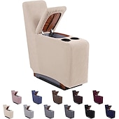 cheap Recliner Chair Cover-Loveseat 3 Seater Burgundy Recliner Covers Cover for Large Reclining Chair Slipcover Seat Reversible Washable Protector with Elastic Adjustable Straps for Kids Pets