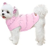 abordables Manteaux-Chien Chat Manteau Veste Gilet Mode Fête Hiver Chaud Respirant Doux Lavable Confortable Noël Halloween Extérieur Décontracté Quotidien Vêtements pour Chiens for Bichon Frisé Spitz Nain Bébé Animal