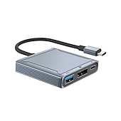 お買い得  ケーブル・ケーブルアクセサリ-多機能ドック マイクロ otg 3 in 1 usb タイプ c 3.1 から 2 c/タイプ usb 3.0 ドックハブ macbook pro 用