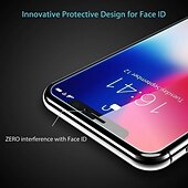 olcso iPhone-képernyővédők-5 db Képernyővédő fólia Kompatibilitás Apple iPhone 16 iPhone 15 Pro Max 14 Plus 13 12 11 Pro Max Edzett üveg 9H erősség Anti-ujjlenyomat Nagyfelbontású (HD) Robbanásbiztos 3D Touch kompatibilis