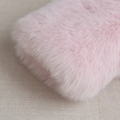 voordelige Meisjes Nepbont Jassen-Kinderen Voor meisjes Jas van imitatiebont Kinder winterjas Actief School jas bovenkleding 3-10 jaar Lente Zwart Wit Blozend Roze