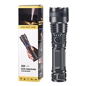abordables Linternas-Linterna led xhp100 de alta potencia, recargable, 4 núcleos, zoom, usb, para acampar al aire libre/uso de emergencia, 1 ud.