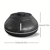 billiga luftfuktare-crackle paint flame arom diffuser simulering flame luftfuktare cool mist luftfuktare tyst ultraljud luftfuktare för sovrum hem skola studenthem söta estetiska grejer heminredning rumsdekor
